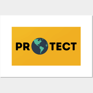 Protect the Earth dark Posters and Art